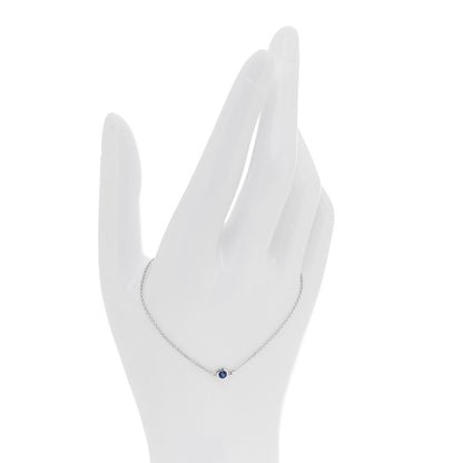 Tiffany Platinum Blue Sapphire Elsa Peretti Color By The Yard Bracelet 2 of 6
