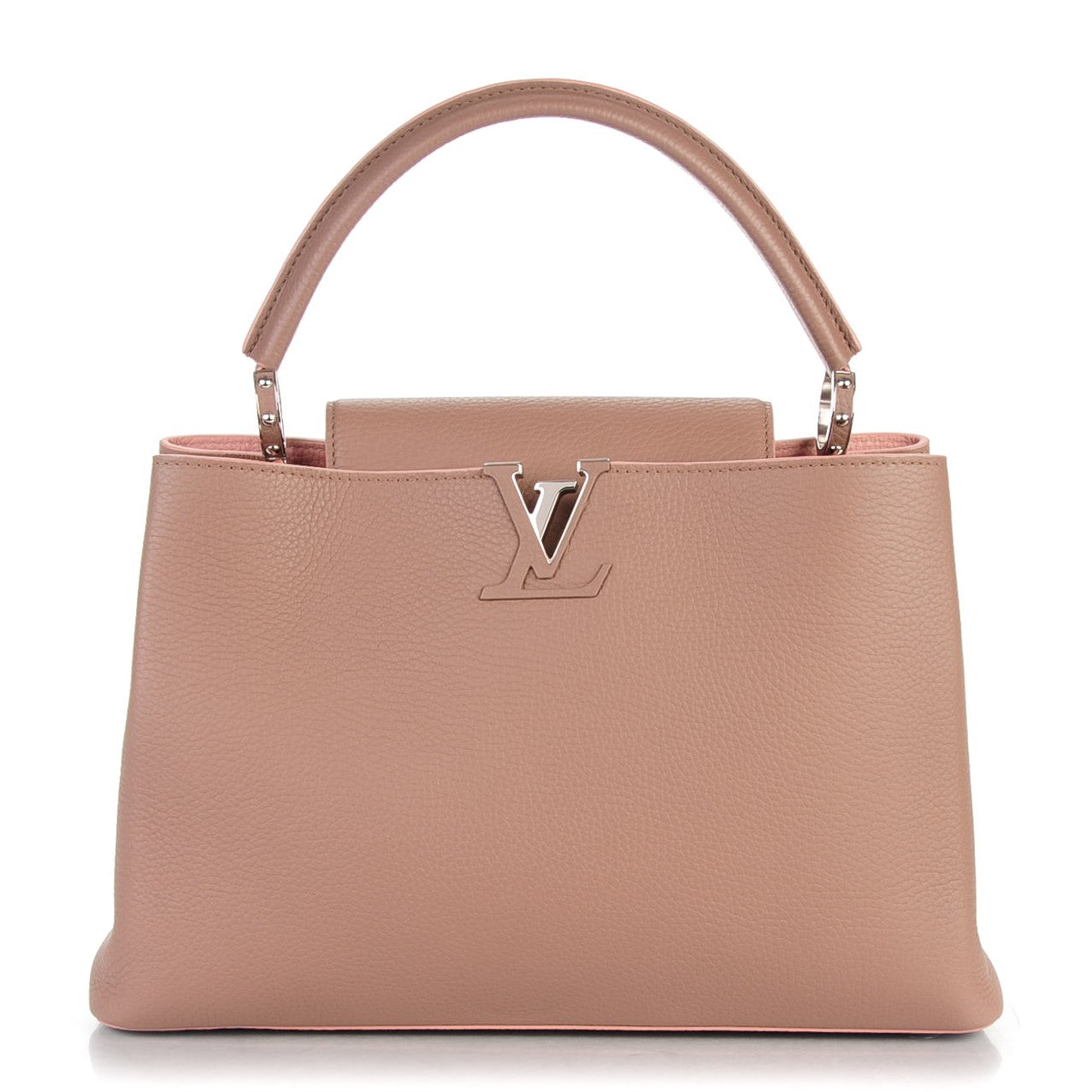 Louis Vuitton Taurillon Capucines MM Magnolia 1 of 7