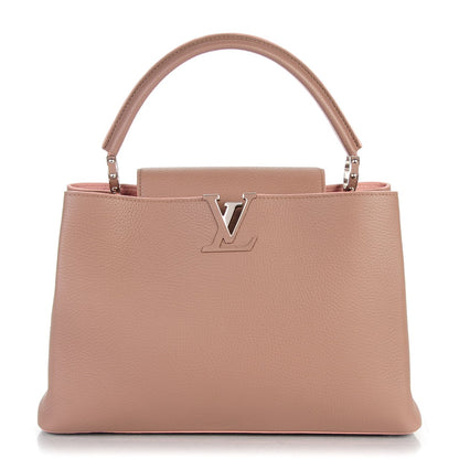 Louis Vuitton Taurillon Capucines MM Magnolia 1 of 7