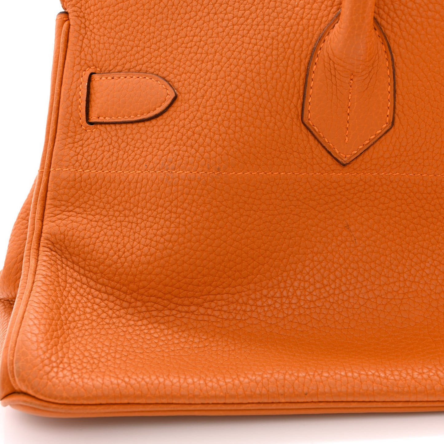Taurillon Clemence JPG Birkin 42 Orange