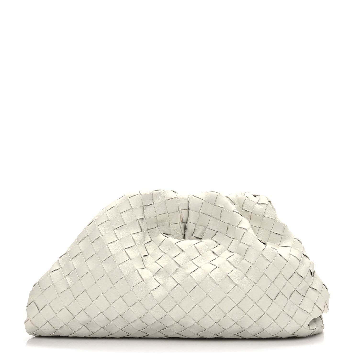 Bottega Veneta Nappa Maxi Intrecciato The Pouch Oversized Clutch Plaster 1 of 9