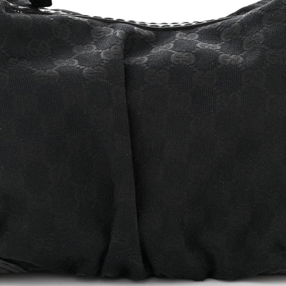 Gucci Monogram Medium Jockey Hobo Black 8 of 10