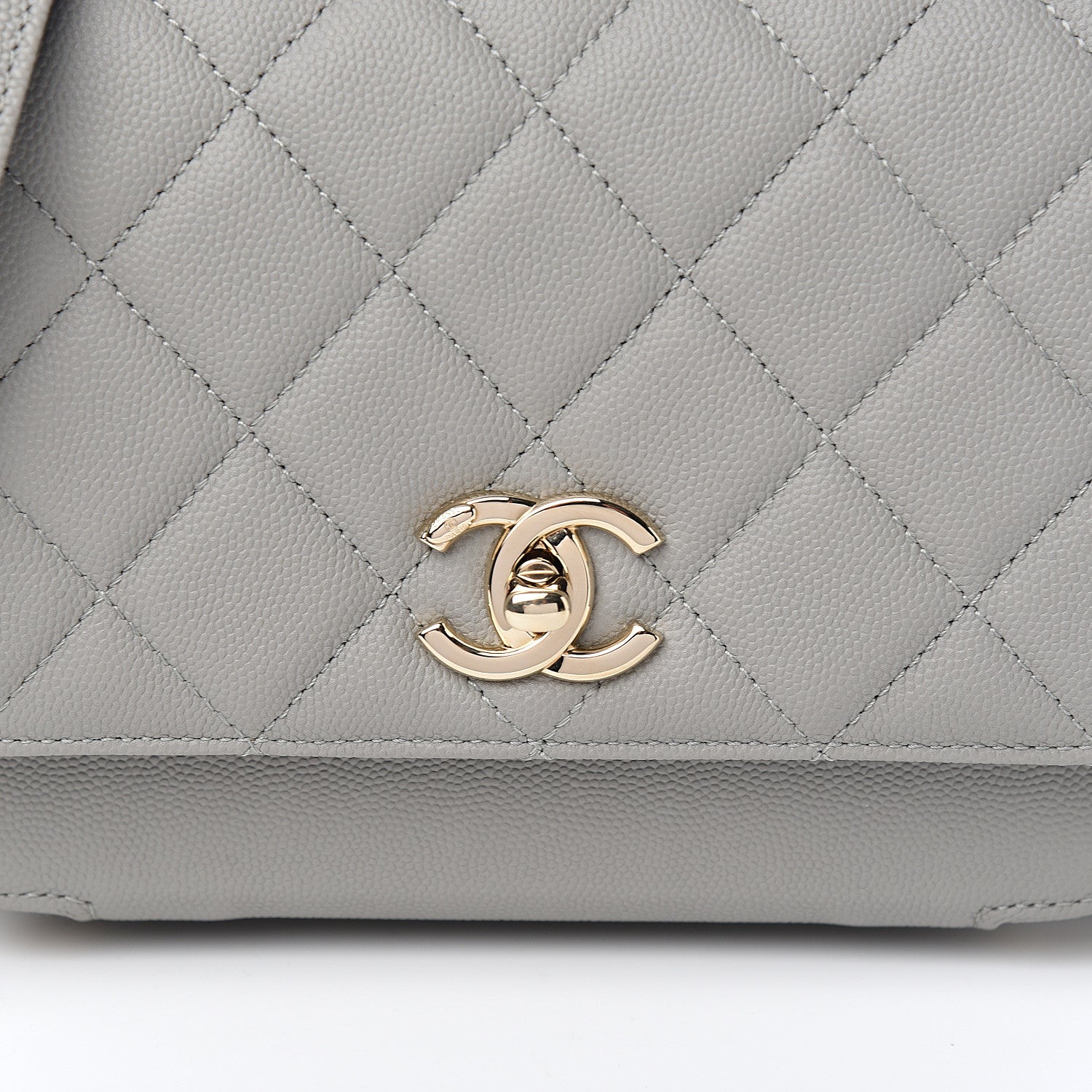 Chanel Caviar Quilted Medium Business Affinity Flap Grey 9 of 10