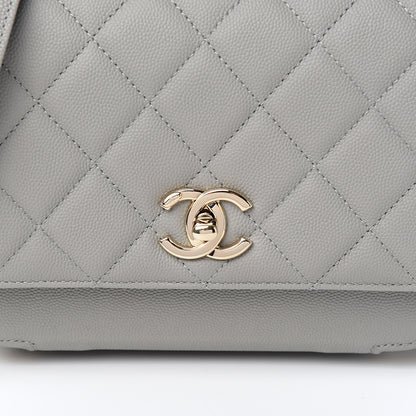 Chanel Caviar Quilted Medium Business Affinity Flap Grey 9 of 10