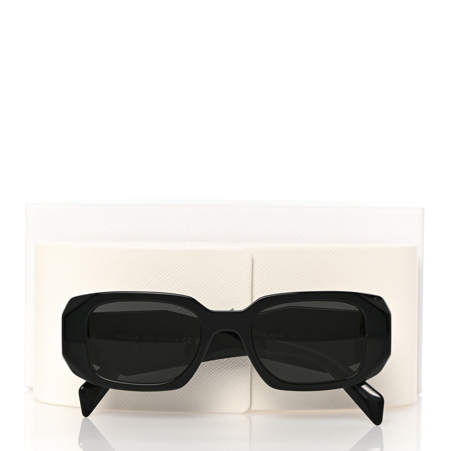 Prada Acetate Symbole Sunglasses SPR 17W Black 9 of 9