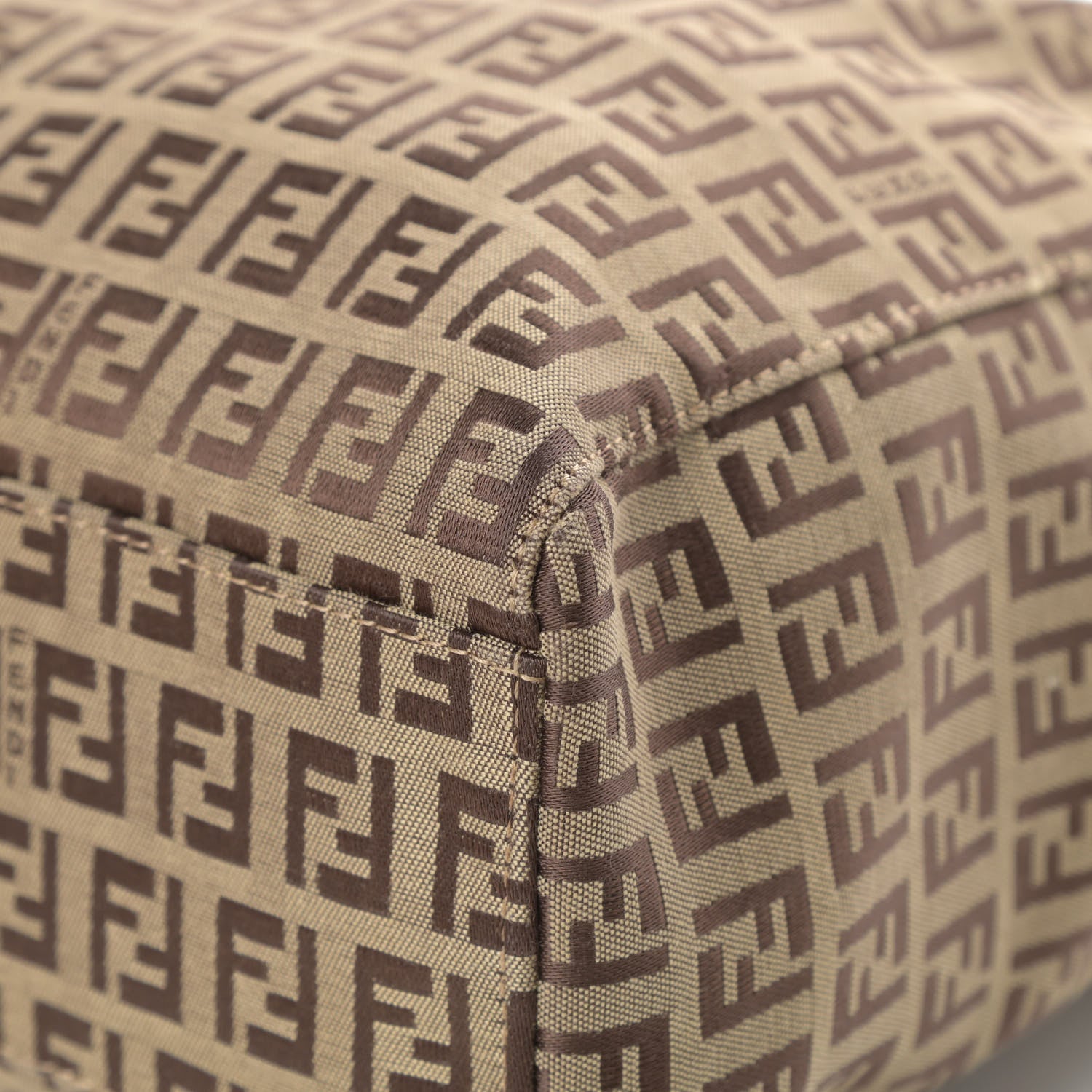 Fendi Zucchino Shopping Tote Tobacco Brown 10 of 14