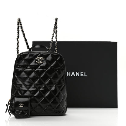 Chanel Shiny Calfskin My Pocket Backpack Black 12 of 12
