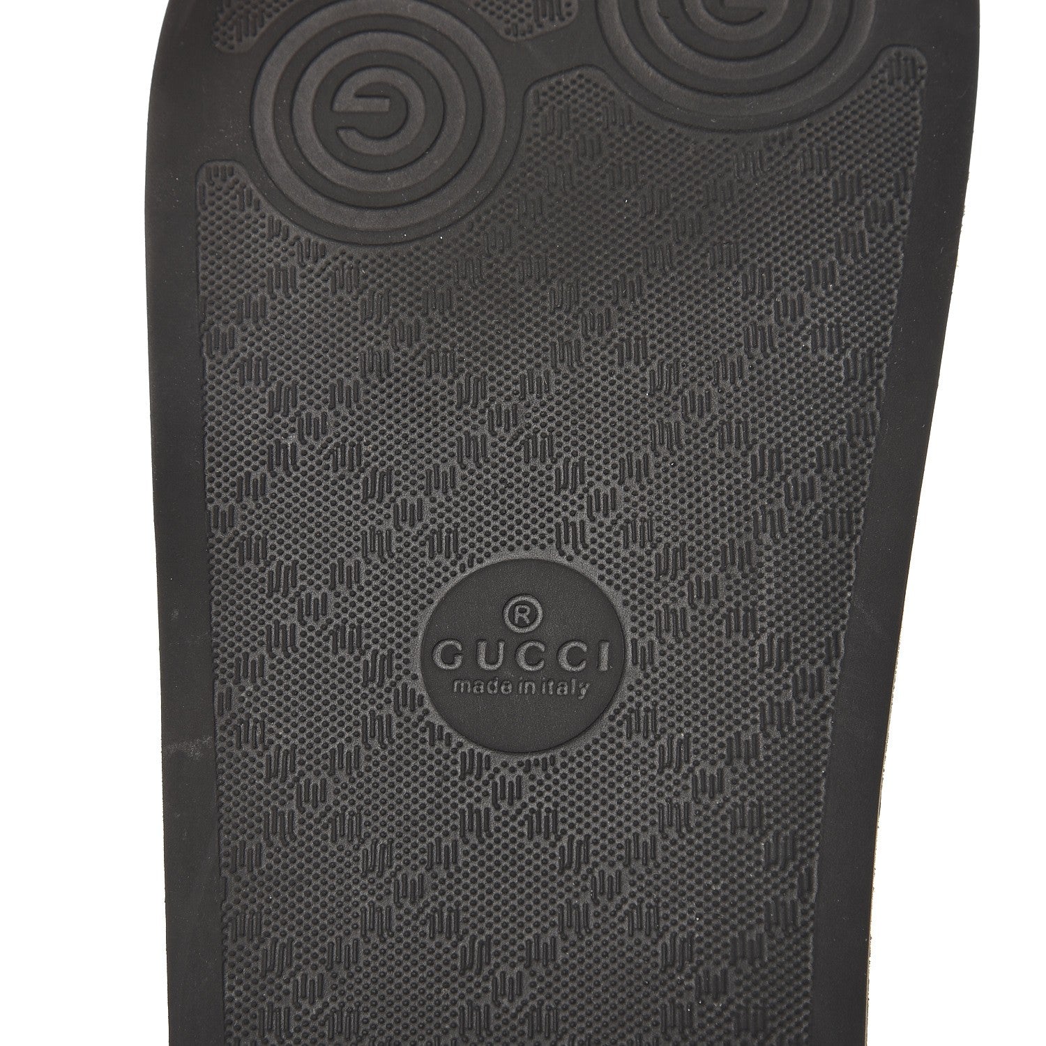 Gucci GG Supreme Monogram Tian Womens Slide Sandals 38 Beige Multicolor 9 of 10