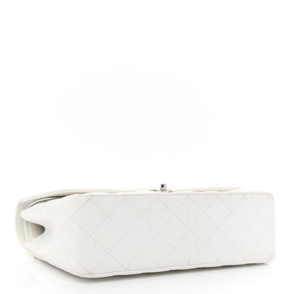 Chanel Caviar Quilted Jumbo Double Flap White 4 of 12