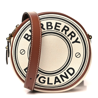 Burberry Canvas Calfskin Louise Bag Natural 1 of 10