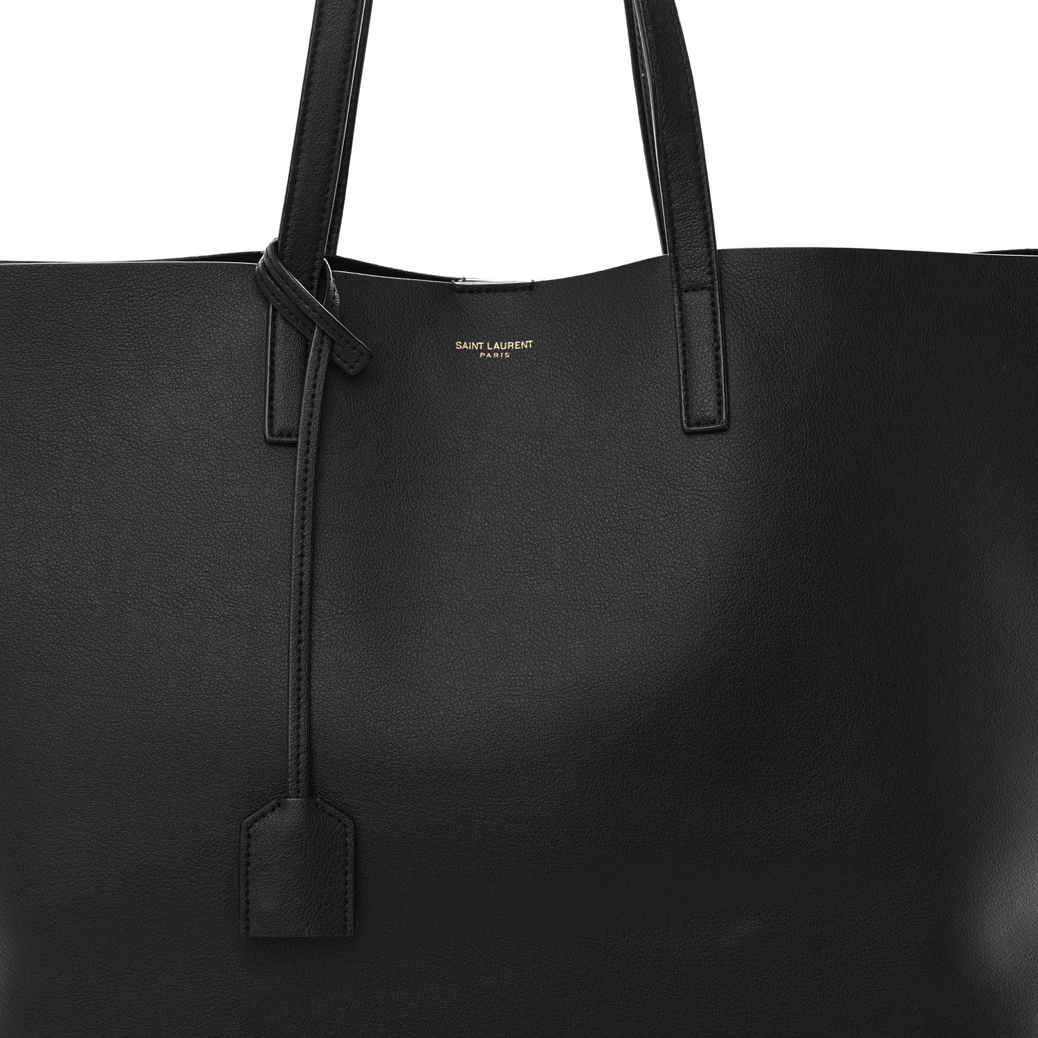 Saint Laurent Calfskin Large Shopping Tote Black 6 of 10