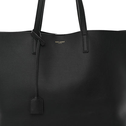 Saint Laurent Calfskin Large Shopping Tote Black 6 of 10