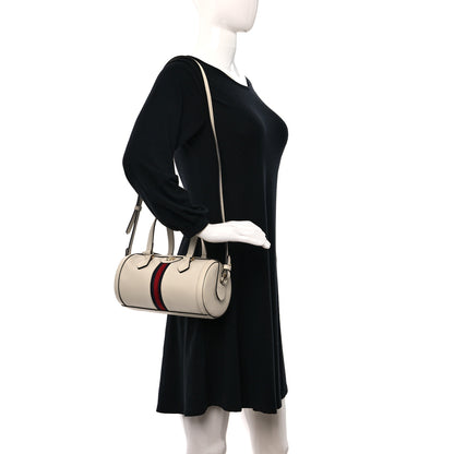 Gucci Textured Calfskin Ophidia Boston Bag Mystic White 2 of 9