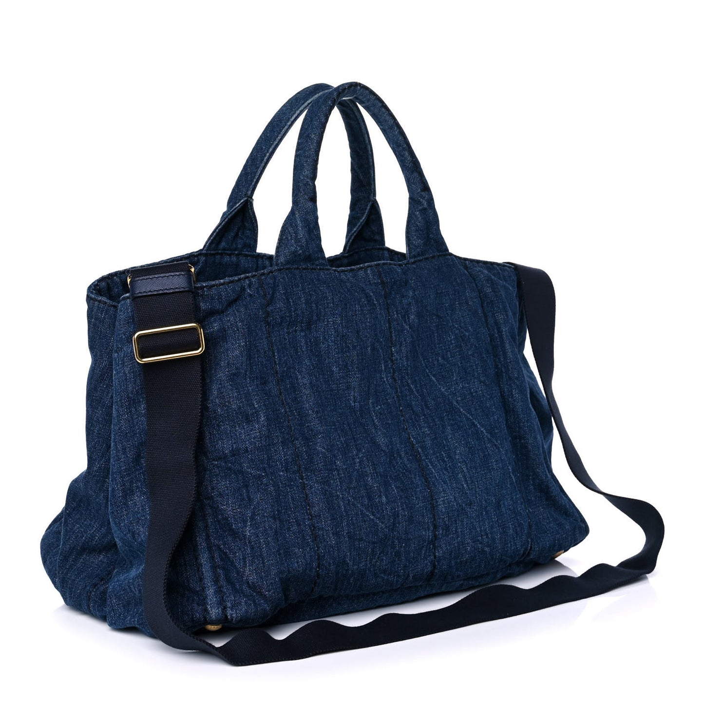 Denim Logo Tote Avio