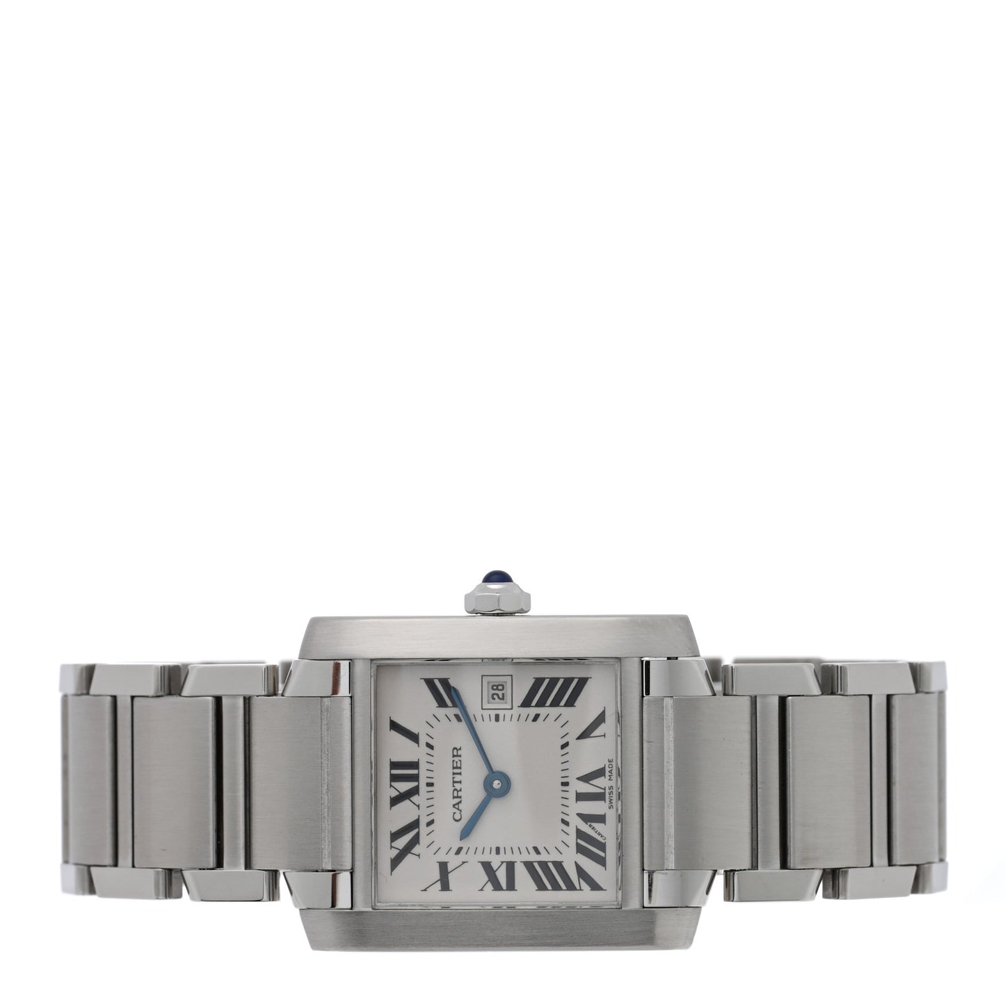 Stainless Steel 25mm Tank Francaise Quartz Watch