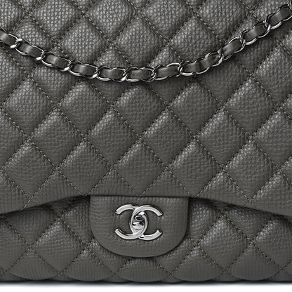 Chanel Calfskin Quilted Small XXL Travel Flap Bag Khaki 10 of 10