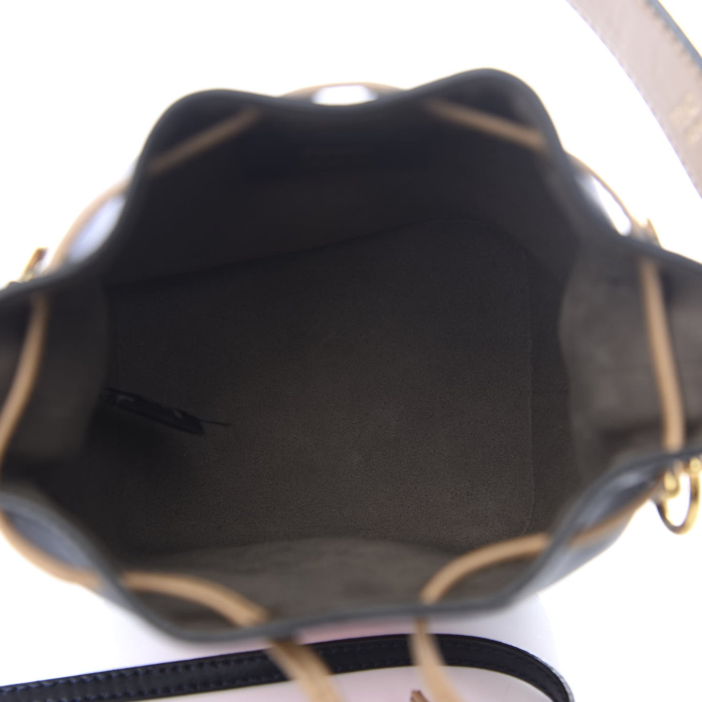Vitello Liberty F is Fendi Stamp Patch Mini Mon Tresor Bucket Bag Blue Notte Cuoio Flamingo