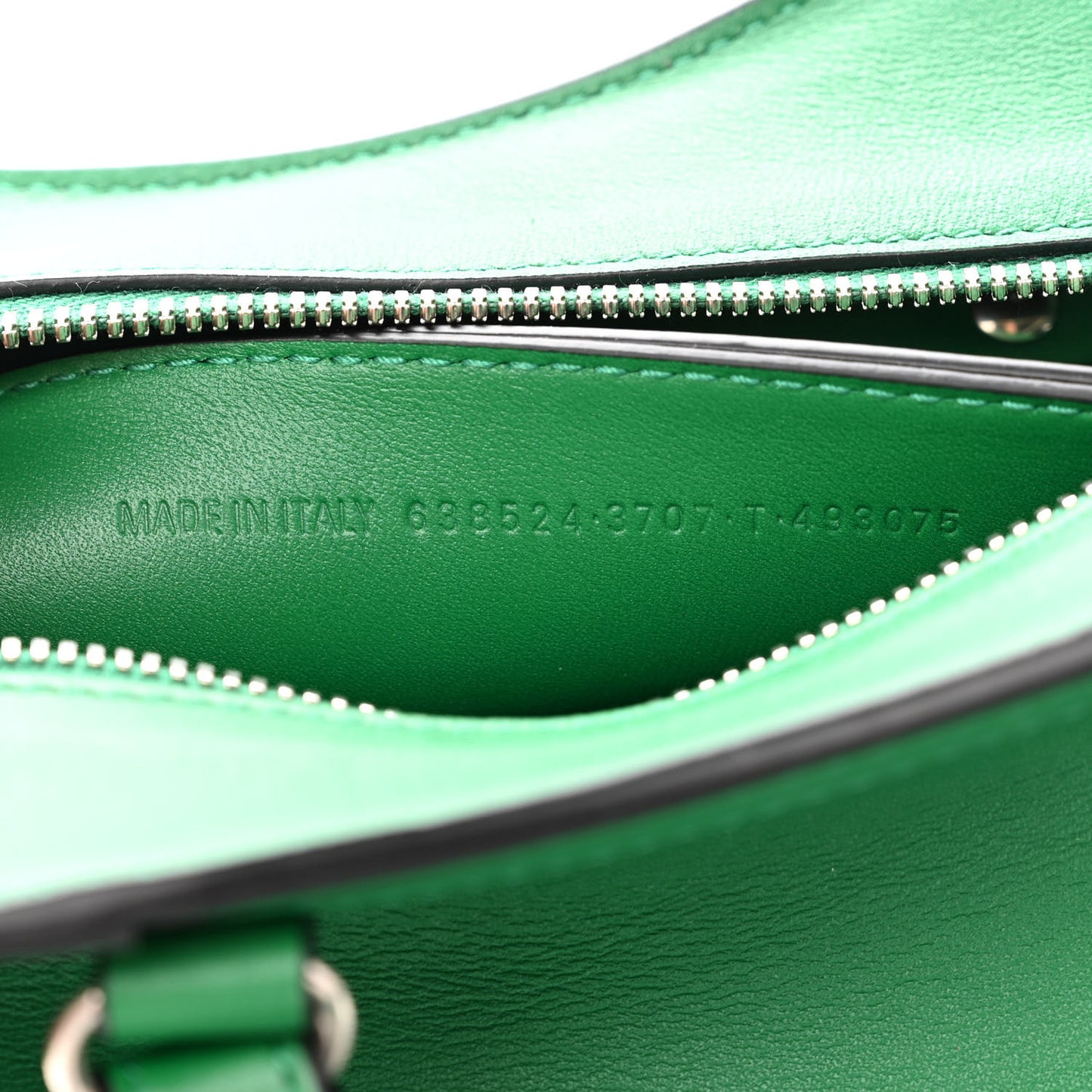 Smooth Calfskin Neo Classic Silver Hardware Mini City Grass Green