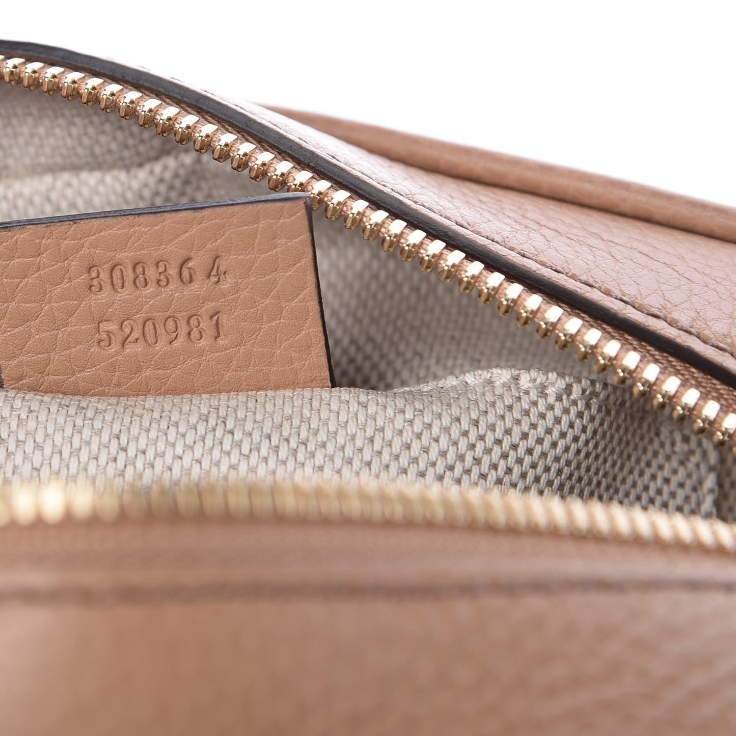 Pebbled Calfskin Small Soho Disco Bag Camelia