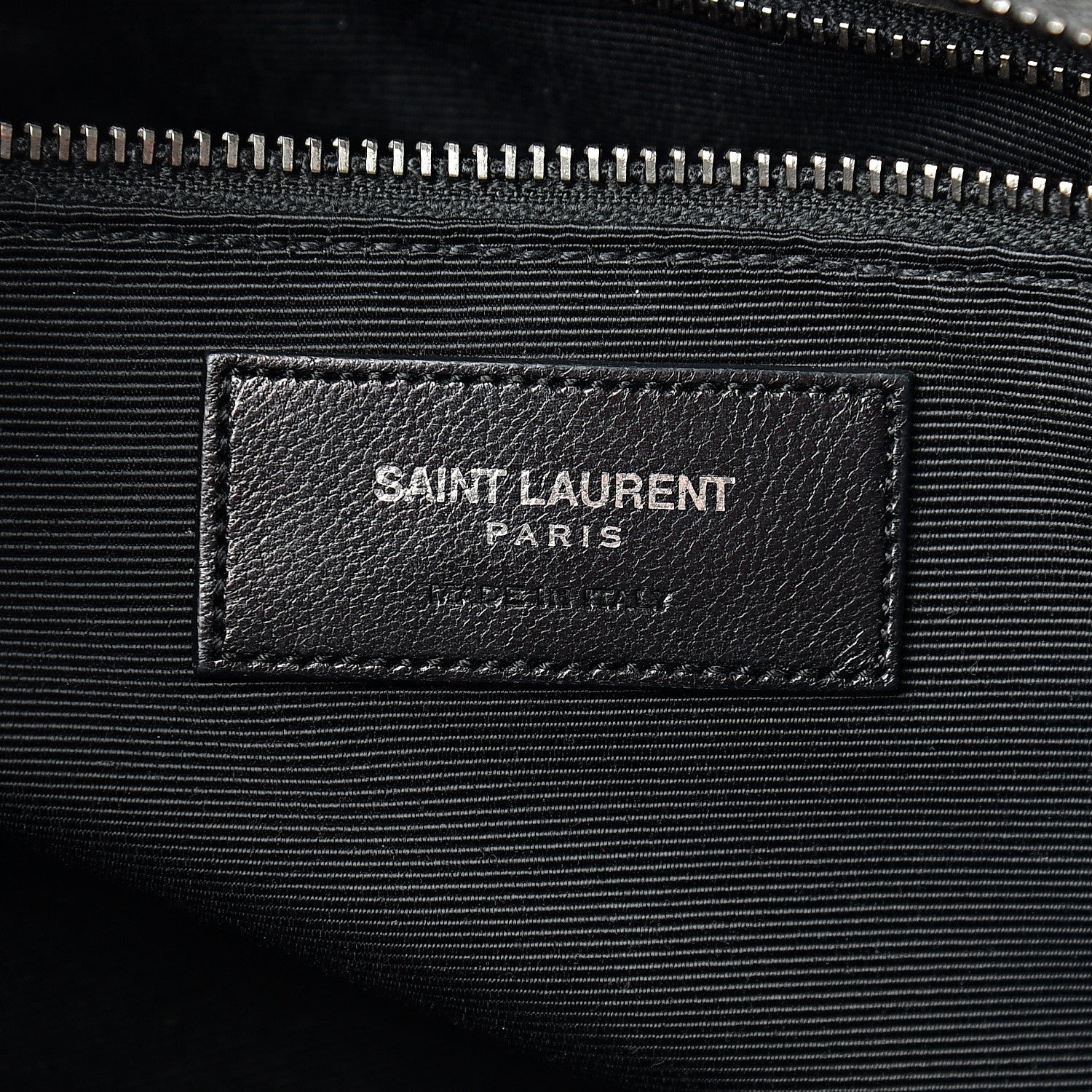 Saint Laurent Sheepskin Matelasse Chevron Large Monogram Shopping Bag Light Coal 5 of 21