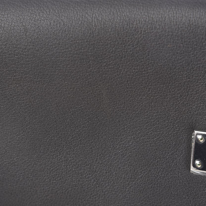 Hermes Veau Swift Perforated Sac Berline 28 Graphite Etoupe 10 of 12