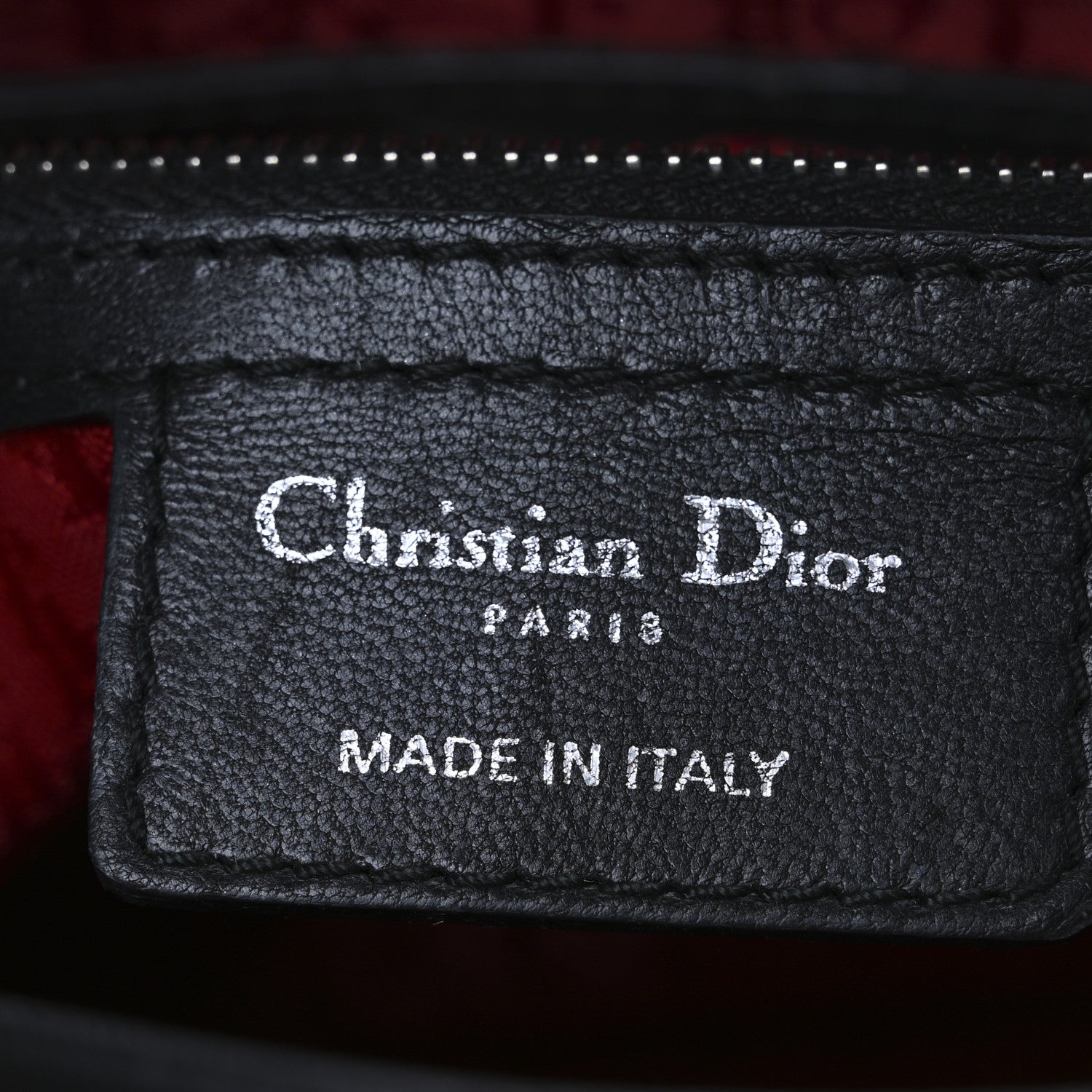 Christian Dior Lambskin Cannage Large Lady Dior Black 6 of 11