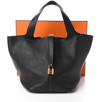 Hermes Taurillon Clemence Picotin Lock 26 GM Black 11 of 11