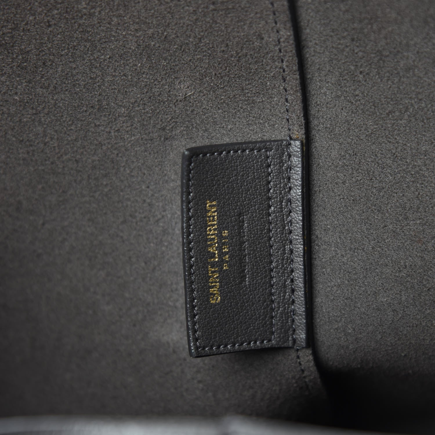 Saint Laurent Calfskin Large Shopping Tote Asphalt 8 of 10