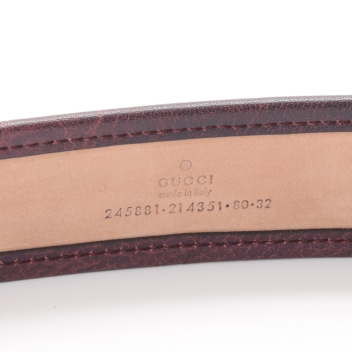 Gucci Monogram Bamboo Belt 80 32 Brown 6 of 9