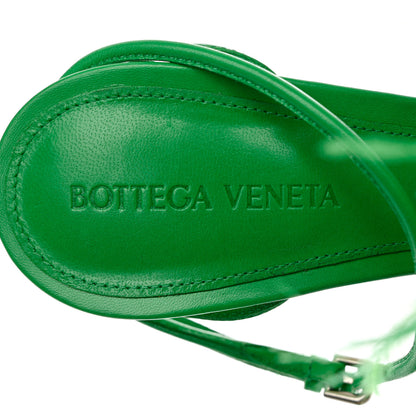 Bottega Veneta Wonderbird Nappa Feather Dot Sandals 38 Grass 6 of 9