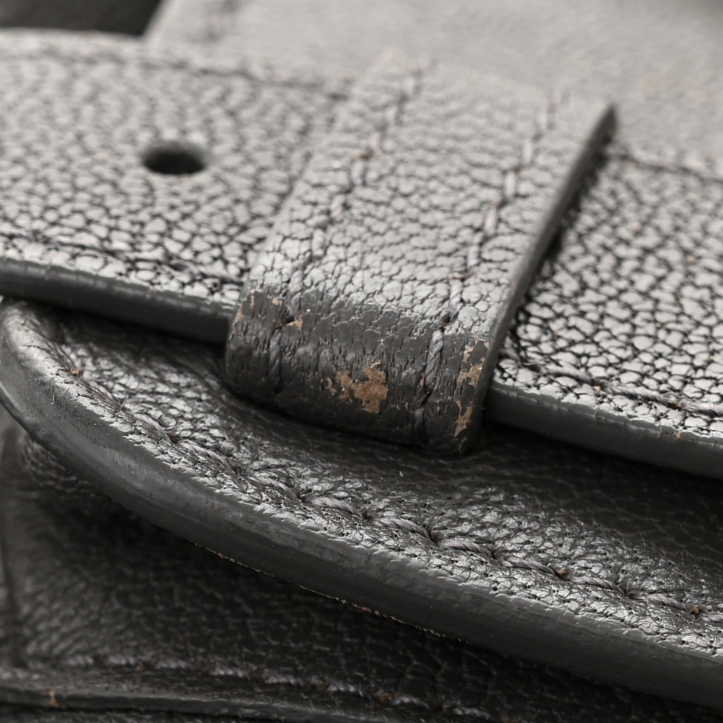 Lambskin PS1 Mini Pouch Messenger Smoke