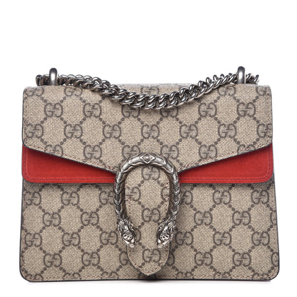Gucci GG Supreme Monogram Mini Dionysus Shoulder Bag Hibiscus Red 1 of 15