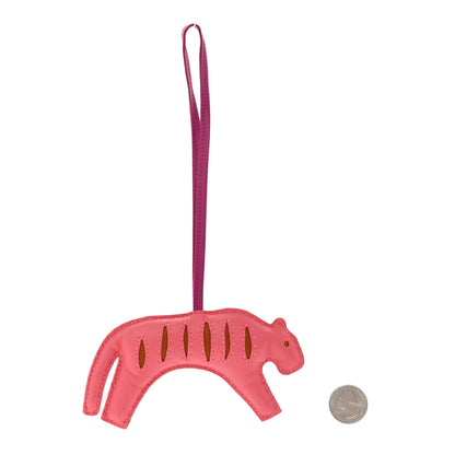 Hermes Milo Lambskin Rooroo Bag Charm Rose Azalee Pain D'Epice Rose Poupre 2 of 3
