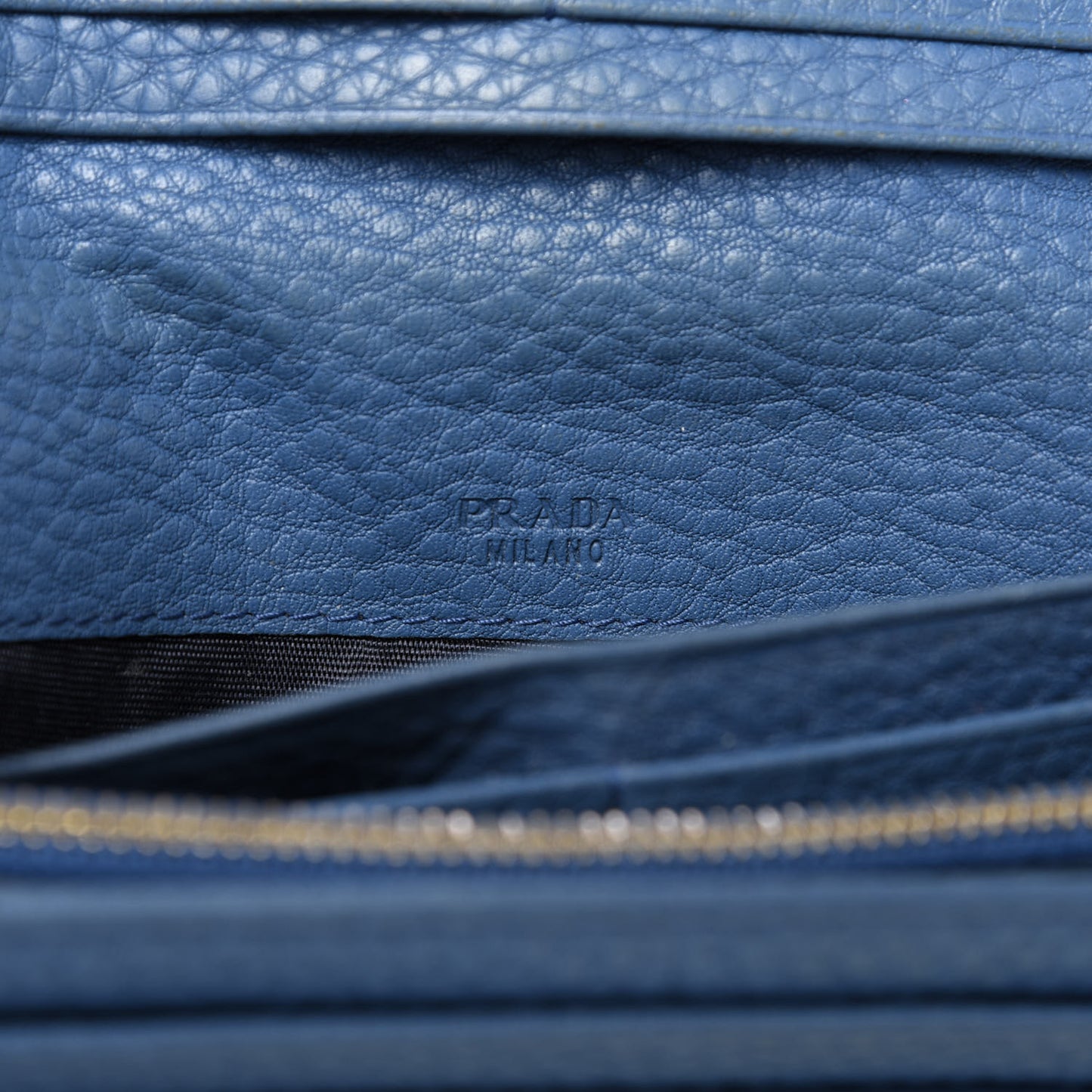 Vitello Phenix Continental Flap Wallet Cobalto