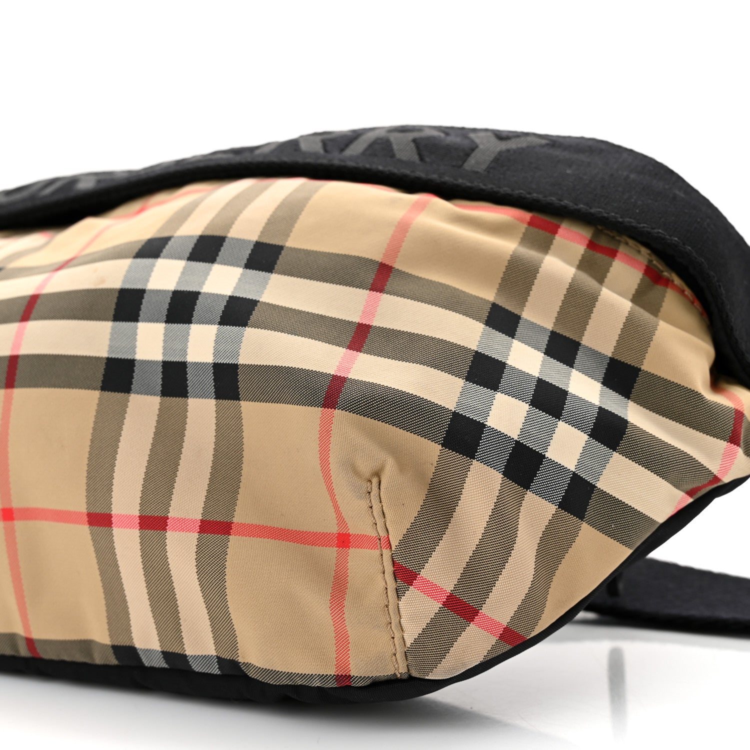 Burberry Nylon Vintage Check Sonny Bum Bag Archive Beige Black 9 of 10