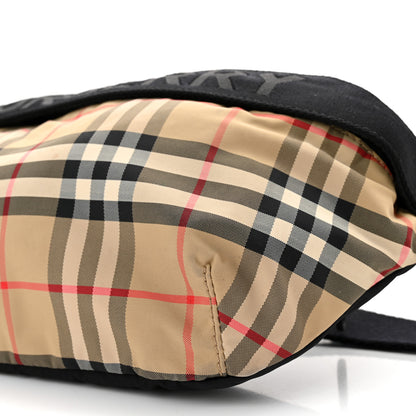 Burberry Nylon Vintage Check Sonny Bum Bag Archive Beige Black 9 of 10