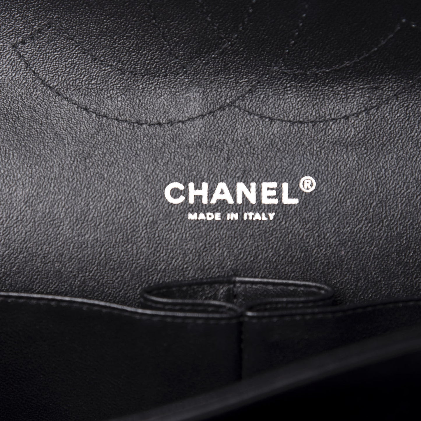 Lambskin Quilted Jumbo Double Flap Black