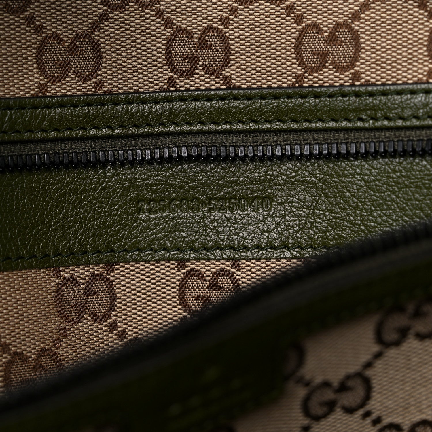 Gucci Calfskin Tonal GG Medium Tote Bag Forrest Green 6 of 14