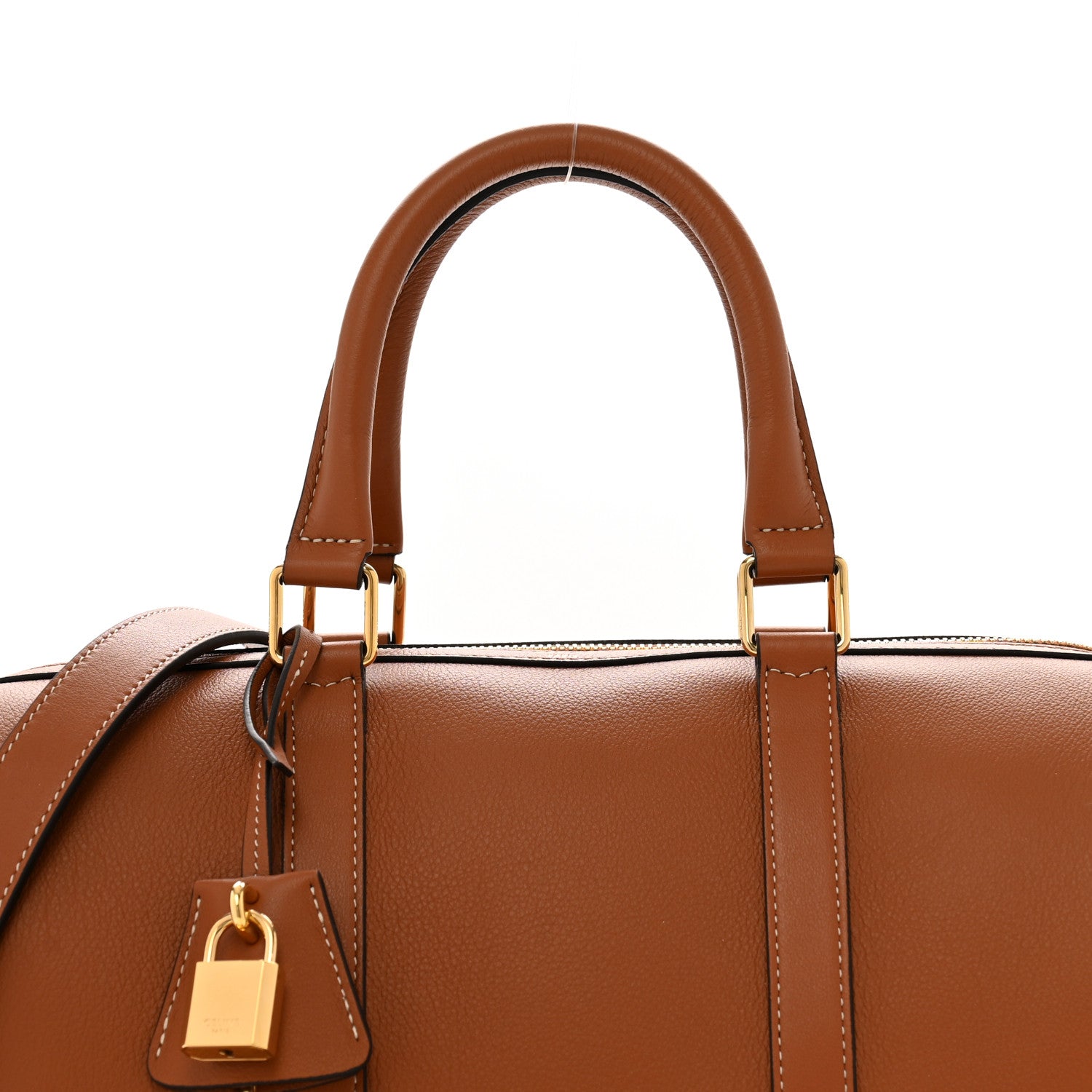 Celine Supple Calfskin Large Boston Bag Tan 8 of 10