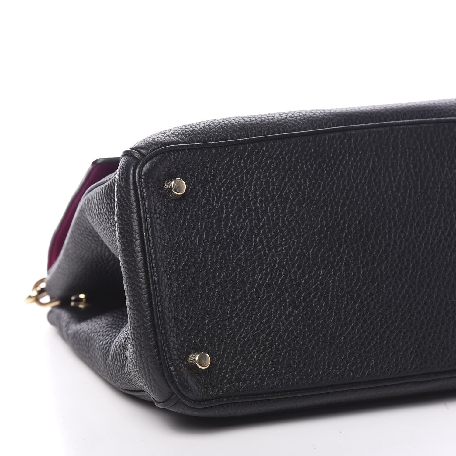 Christian Dior Bullcalf Medium Be Dior Flap Black Fraise 7 of 8