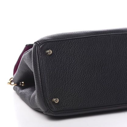 Christian Dior Bullcalf Medium Be Dior Flap Black Fraise 7 of 8