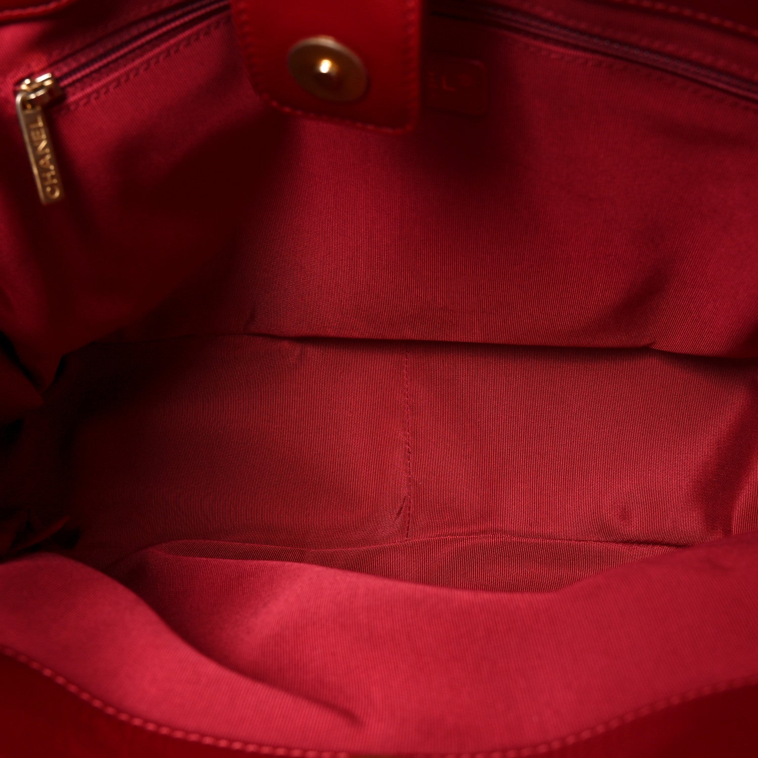Chanel Shiny Aged Calfskin Shopping Bag Red 5 of 8