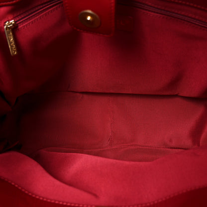 Chanel Shiny Aged Calfskin Shopping Bag Red 5 of 8