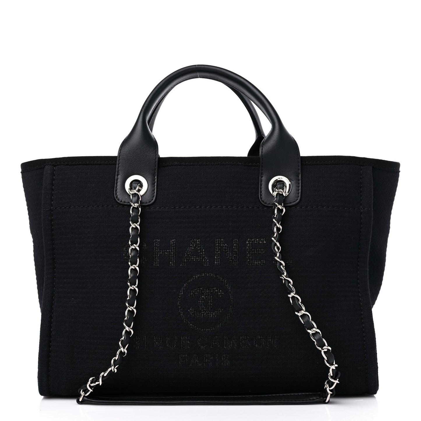 Mixed Fibers Small Deauville Tote Black