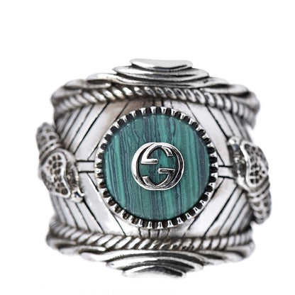 Gucci Sterling Silver Resin Large Garden Ring 54 6.75 1 of 5