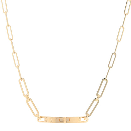 Hermes 18K Yellow Gold Kelly Chaine Choker Necklace 1 of 6