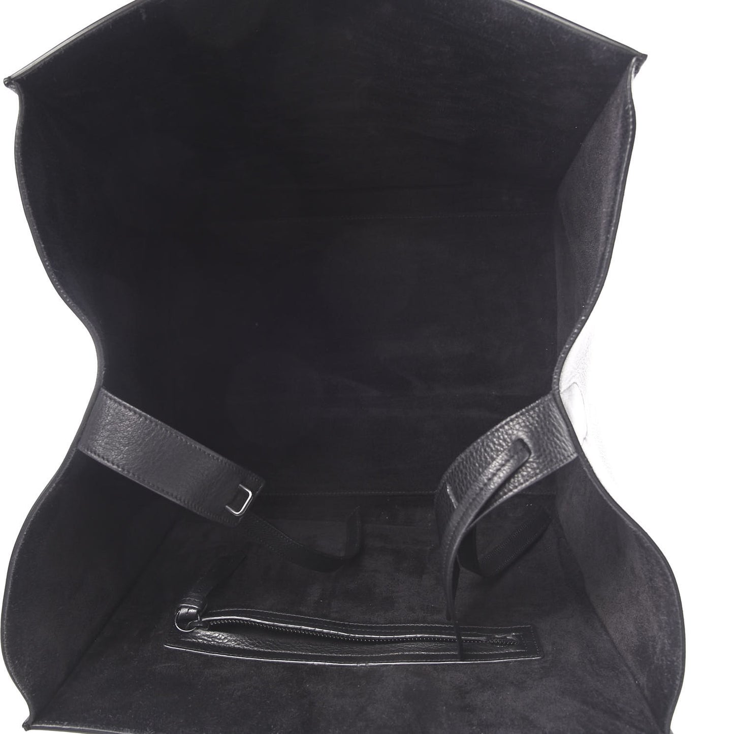 Supple Calfskin Large Phantom Luggage Black