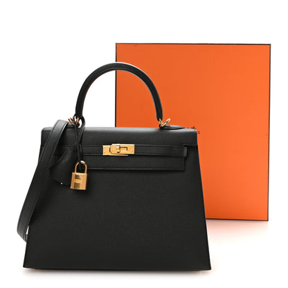 Hermes Epsom Kelly Sellier 25 Black 11 of 11