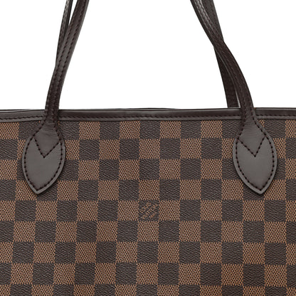 Louis Vuitton Damier Ebene Neo Neverfull MM Rose Ballerine 8 of 11
