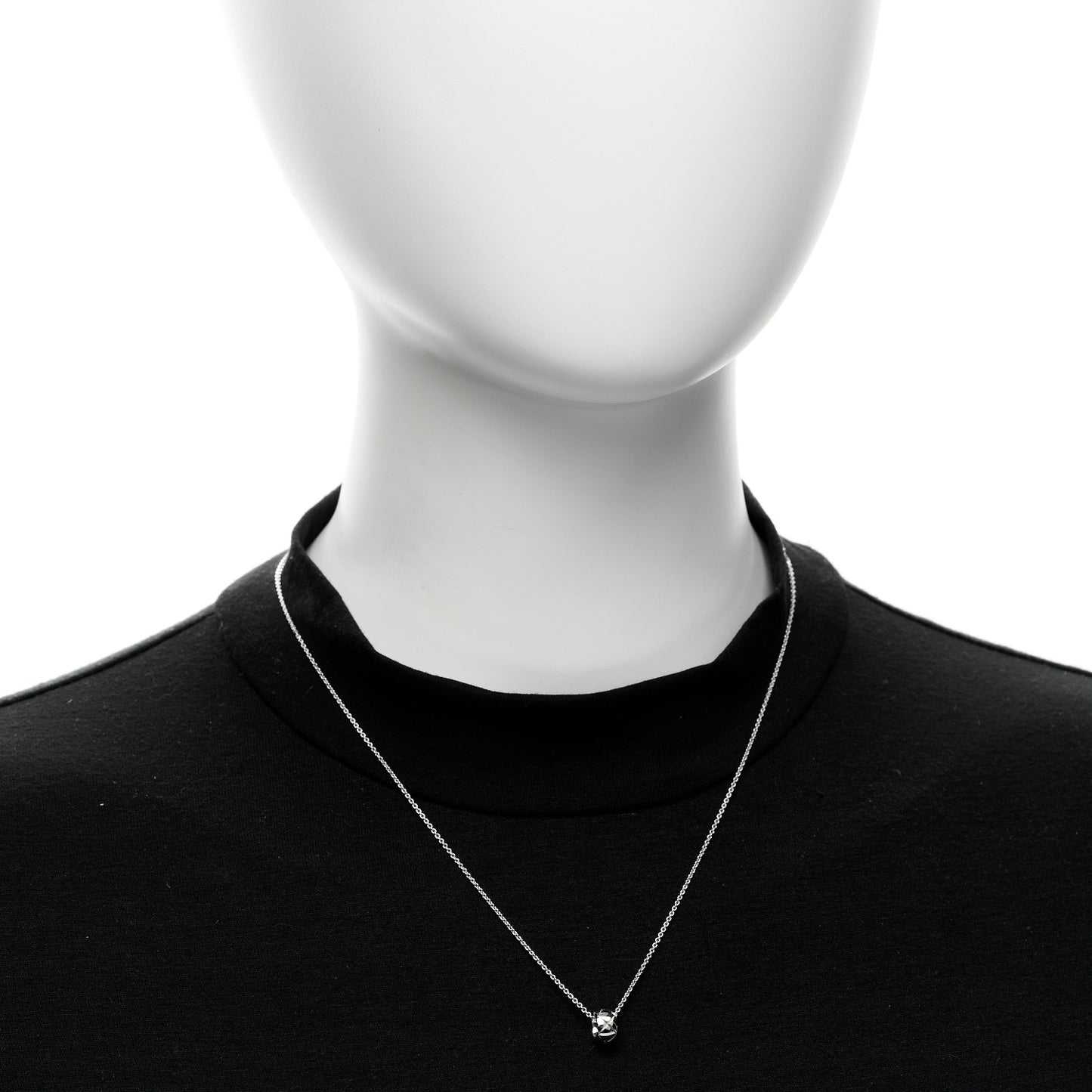 18K White Gold Coco Crush Pendant Necklace